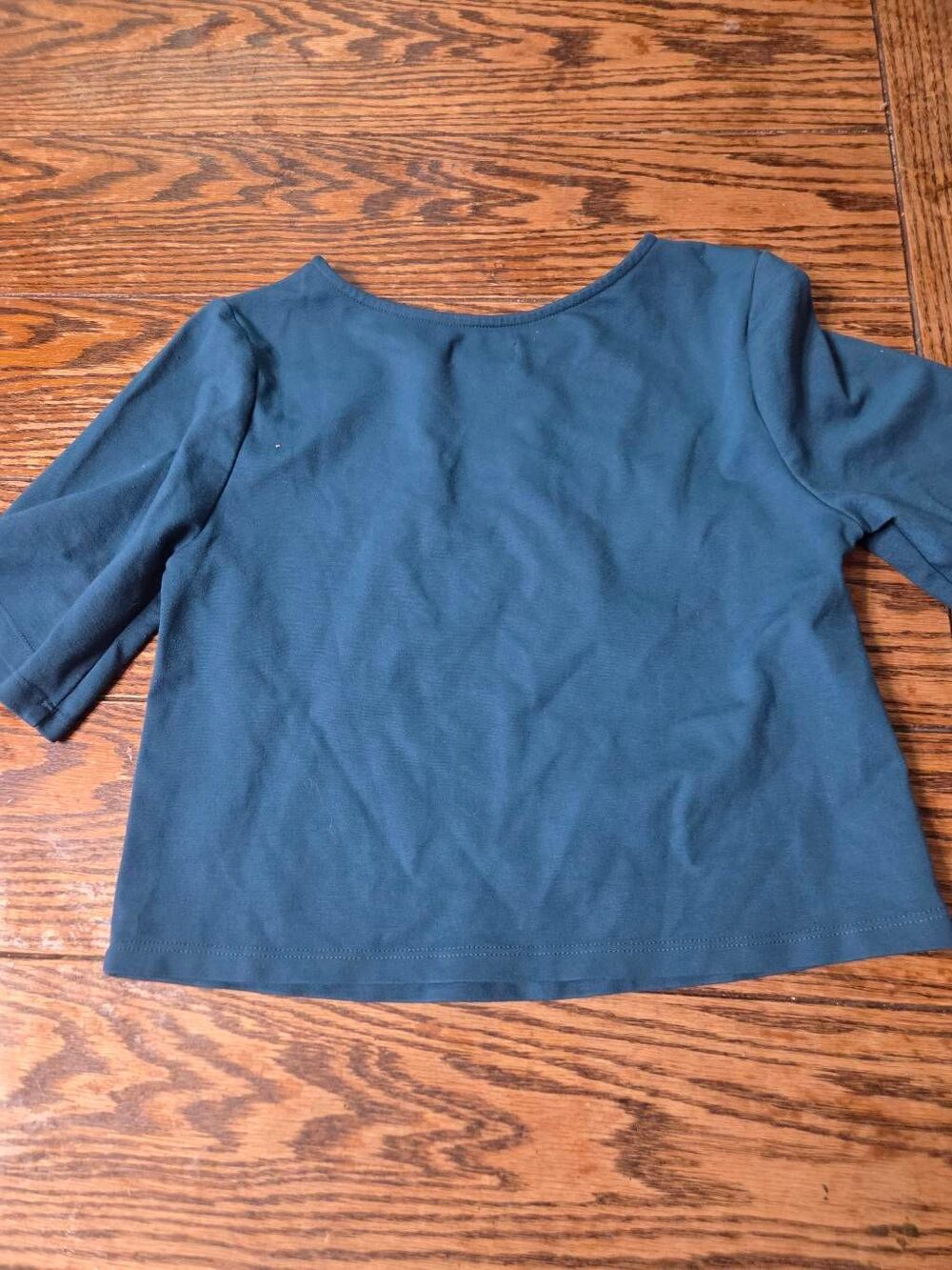 Ripley Rader Teal Ponte Knit Short Sleeve Top sz 3 (Medium) - Picture 4 of 4